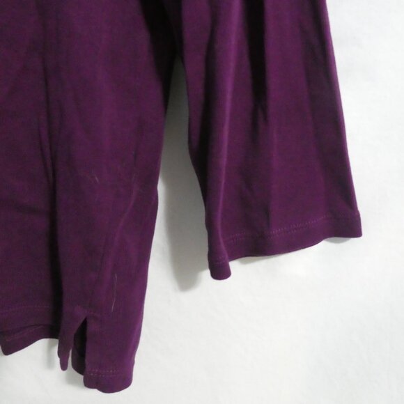 RAFAELLA STUDIO | large | Purple Long Sleeve Top | Scoop Neck - Picture 14 of 14